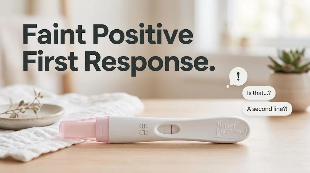 Faint Positive First Response