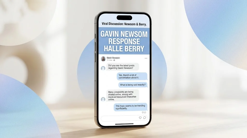 Gavin Newsom Response Halle Berry