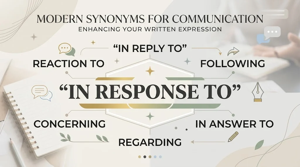 In Response To Synonym
