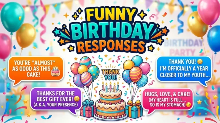 Funny Birthday Thank You Responses