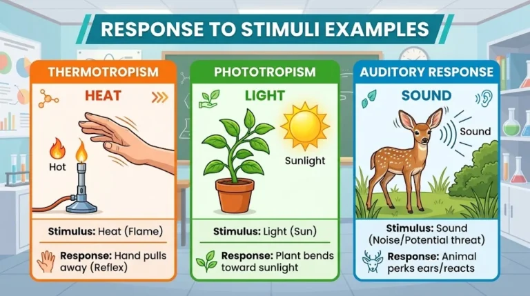 Response to Stimuli Examples